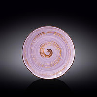 Тарелка круглая Wilmax Spiral, d=23 см, цвет лавандовый