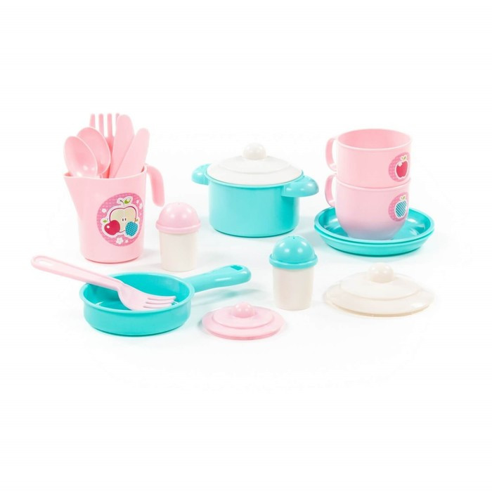 Набор детской посуды «Хозяюшка», на 2 персоны, 18 элементов - фото 2 - id-p203562878