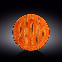 Тарелка круглая Wilmax Scratch, d=25.5 см, цвет оранжевый