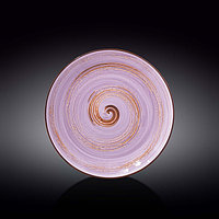 Тарелка круглая Wilmax Spiral, d=25.5 см, цвет лавандовый