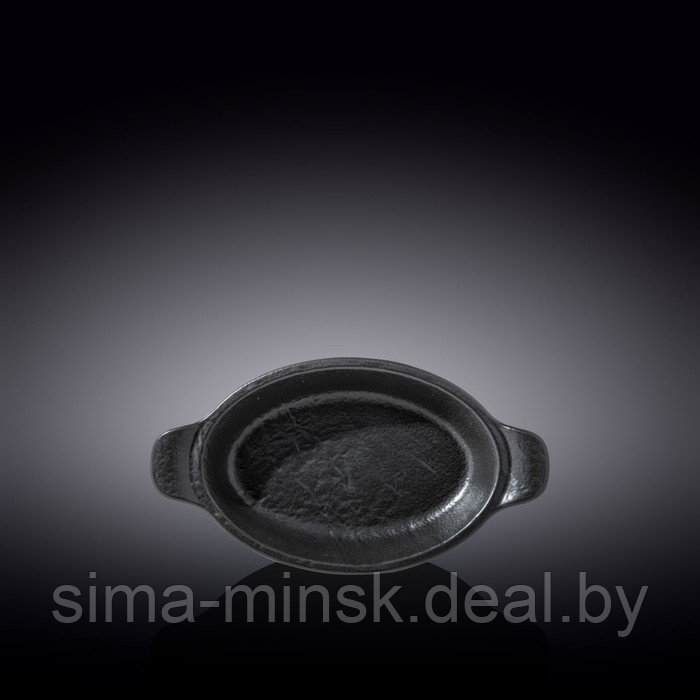 Форма для запекания овальная Wilmax, с ручками, 23.5х12.5 см, 300 мл, цвет чёрный сланец - фото 1 - id-p203567103