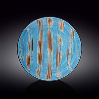 Тарелка круглая Wilmax Scratch, d=28 см, цвет голубой