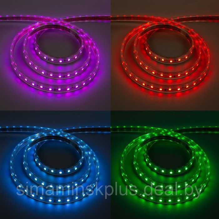 Светодиодная лента Ecola 14 × 7 мм, 50 м, IP68, SMD5050, 60 LED/м, 14.4 Вт/м, 220 В, свечение RGB - фото 2 - id-p203578029