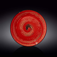 Тарелка круглая Wilmax Spiral, d=28 см, цвет красный