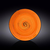 Тарелка круглая Wilmax Spiral, d=28 см, цвет оранжевый