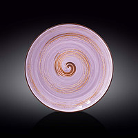 Тарелка круглая Wilmax Spiral, d=28 см, цвет лавандовый