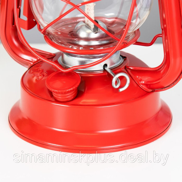Керосиновая лампа декоративная красный 14х18х27,5 см - фото 6 - id-p203576194