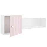 Шкаф навесной «Алиса», 1200×240×440 мм, цвет розовый, фото 2