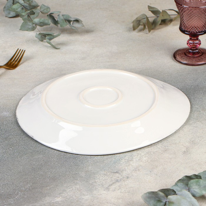 Тарелка Bolla bianca, 30×28 см, h=3 см, фарфор - фото 3 - id-p203579619