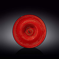 Тарелка глубокая Wilmax Spiral, d=24 см, 200 мл, цвет красный