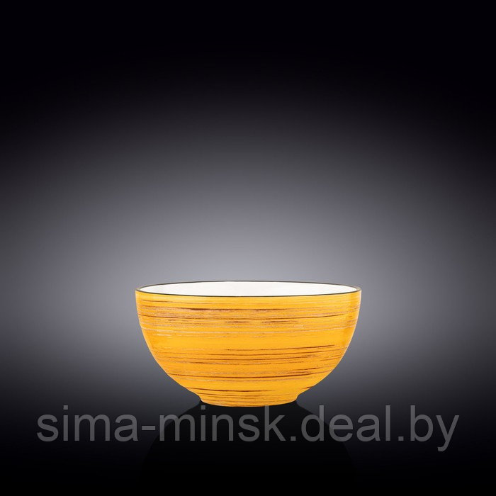 Салатник Wilmax Spiral, d=16.5 см, 1 л, цвет жёлтый - фото 1 - id-p203569699