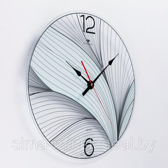 Часы настенные, серия: Интерьер, "Белый лотос", дискретный ход, d-39 см - фото 2 - id-p203559944