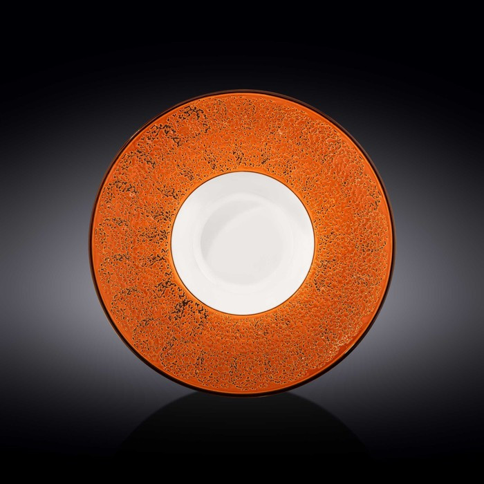 Тарелка глубокая Wilmax Splach, d=27 см, 250 мл, цвет оранжевый - фото 1 - id-p203579672