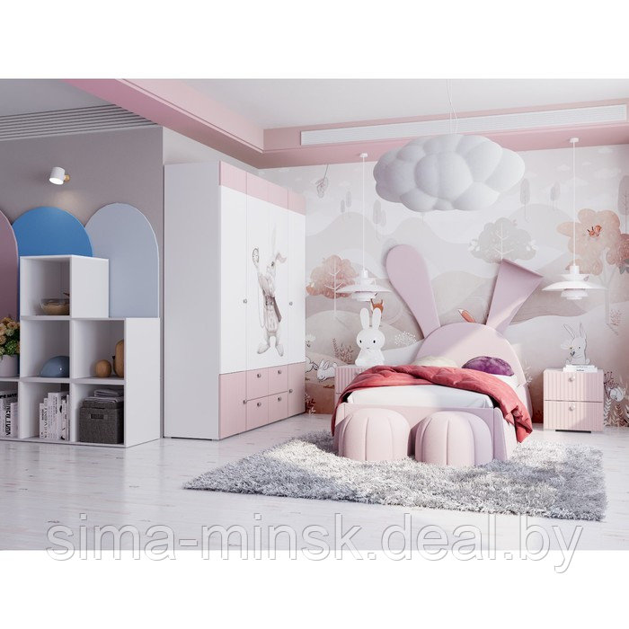 Комплект пуфиков «Алиса», 2 шт, цвет розовый - фото 4 - id-p203563936