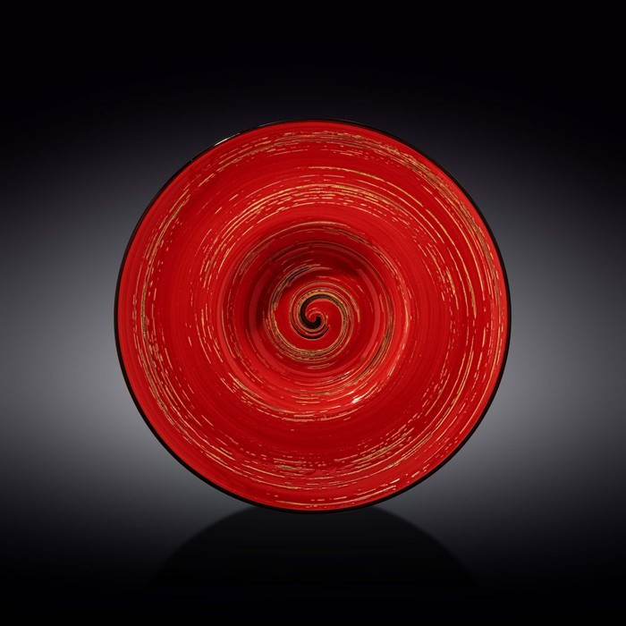 Тарелка глубокая Wilmax Spiral, d=27 см, 250 мл, цвет красный - фото 1 - id-p203579678