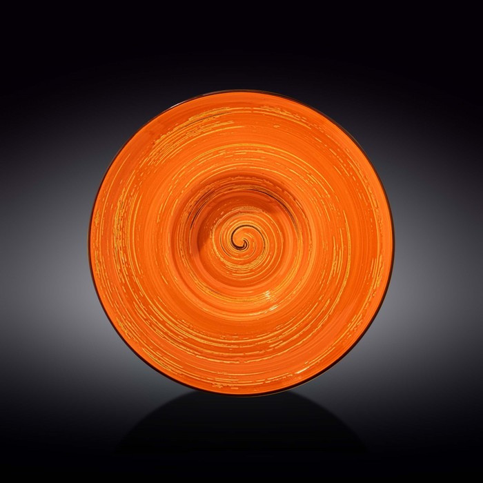 Тарелка глубокая Wilmax Spiral, d=27 см, 250 мл, цвет оранжевый - фото 1 - id-p203579679
