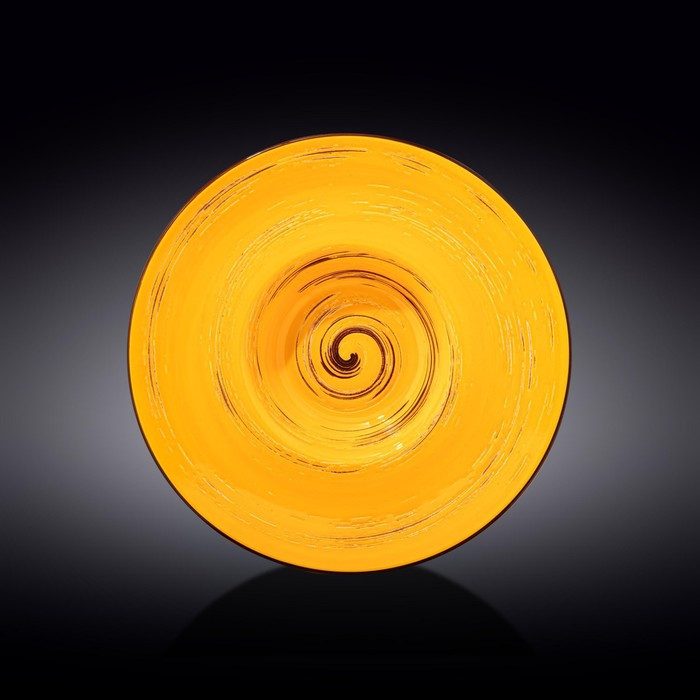 Тарелка глубокая Wilmax Spiral, d=27 см, 250 мл, цвет жёлтый - фото 1 - id-p203579680