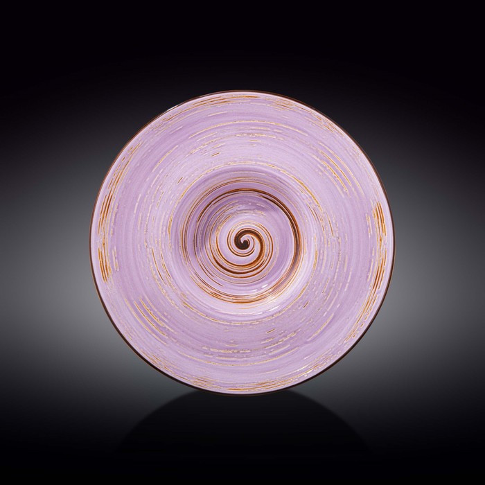 Тарелка глубокая Wilmax Spiral, d=27 см, 250 мл, цвет лавандовый - фото 1 - id-p203579682