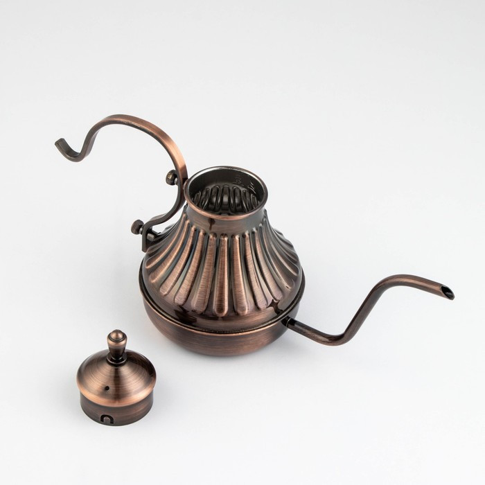 Чайник заварочный из нержавеющей стали «Султан», 420 мл, 304 сталь, цвет бронзовый - фото 2 - id-p203576419