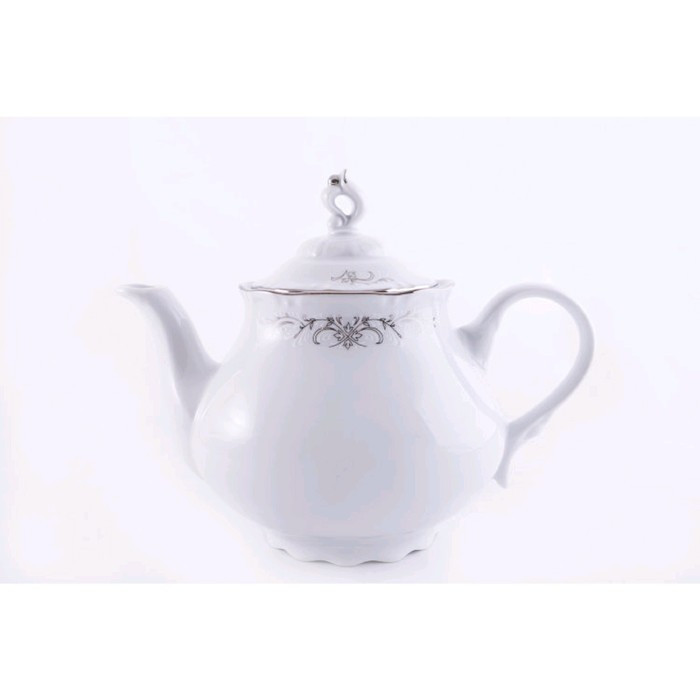 Чайник Constance, декор «Серый орнамент, отводка платина», 1.2 л - фото 1 - id-p203576449