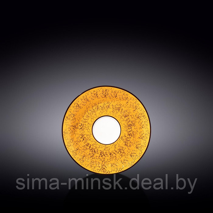 Блюдце Wilmax Splach, d=14 см, цвет жёлтый
