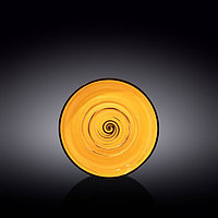 Блюдце универсальное Wilmax Spiral, d=16 см, цвет жёлтый