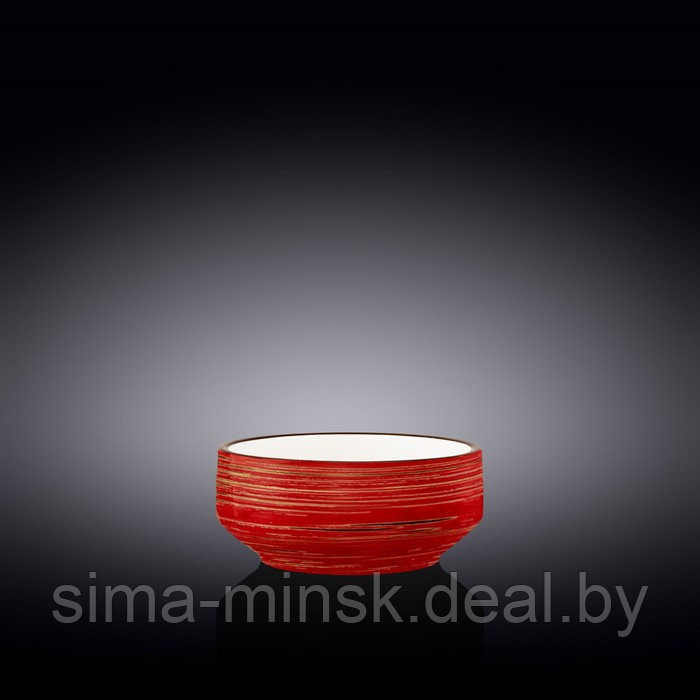Бульонница Wilmax Spiral, d=12.5 см, 400 мл, цвет красный
