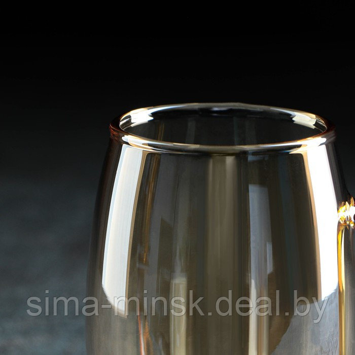 Набор питьевой из стекла Magistro «Голден», 5 предметов: кувшин 1,8 л, 4 кружки 300 мл, цвет золотой - фото 6 - id-p203572178