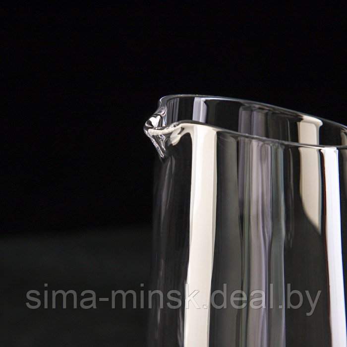 Набор питьевой из стекла Magistro «Гармония», 6 предметов: кувшин 1,1 л, 4 бокала 260 мл, поднос - фото 7 - id-p203572179