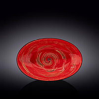 Блюдо овальное Wilmax Spiral, размер 30х19.5х7 см, цвет красный