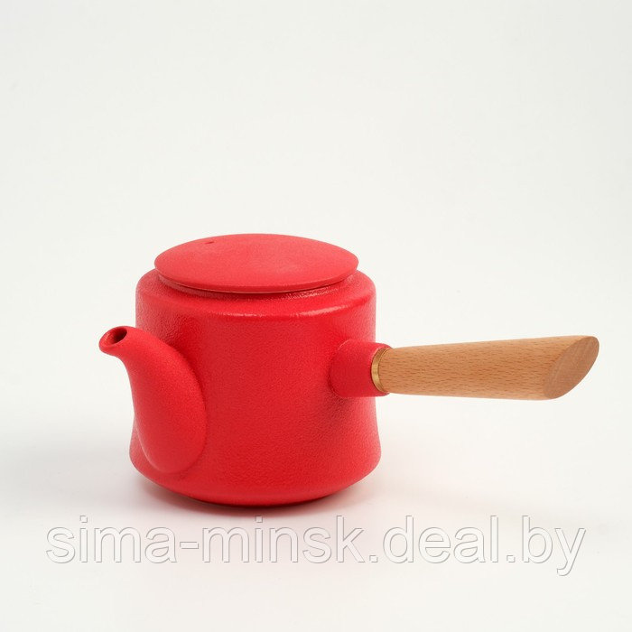 Набор для чайной церемонии 9 предметов, на 4 персоны, чашка 40 мл, чайник 250 мл, красный - фото 5 - id-p203568994