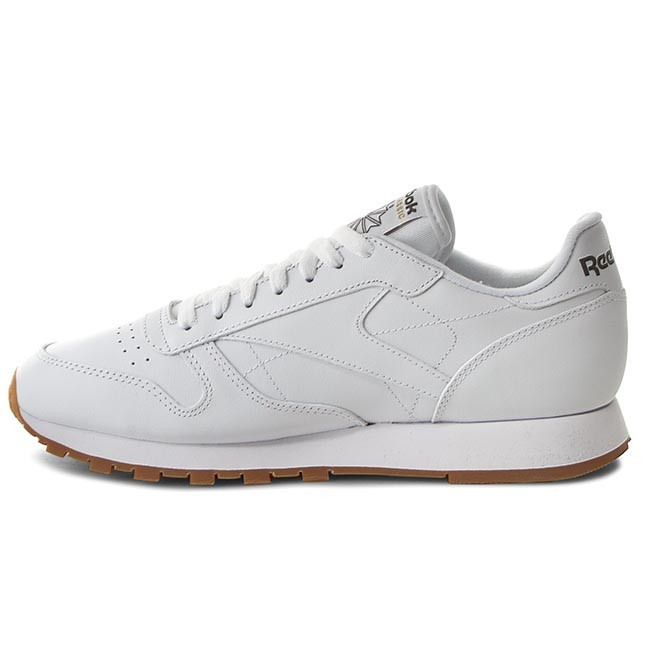 Кроссовки мужские REEBOK Classic Leather white/brown - фото 2 - id-p186167819