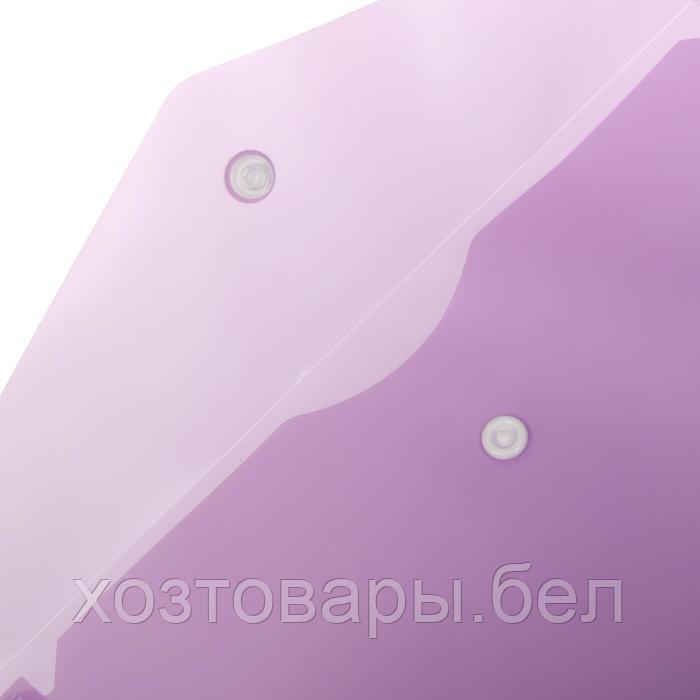 Папка-конверт на кнопке А5 150мкм Calligrata фиолетовый - фото 2 - id-p203591905