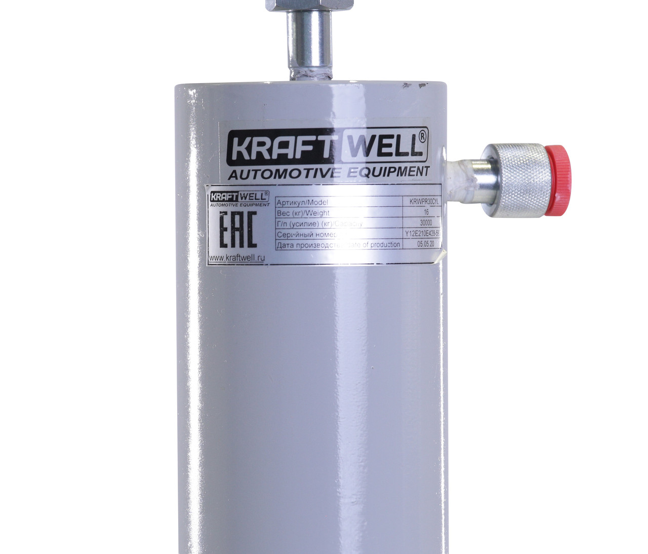 KraftWell KRWPR30CYL Цилиндр гидравлический 30 т - фото 6 - id-p163948085