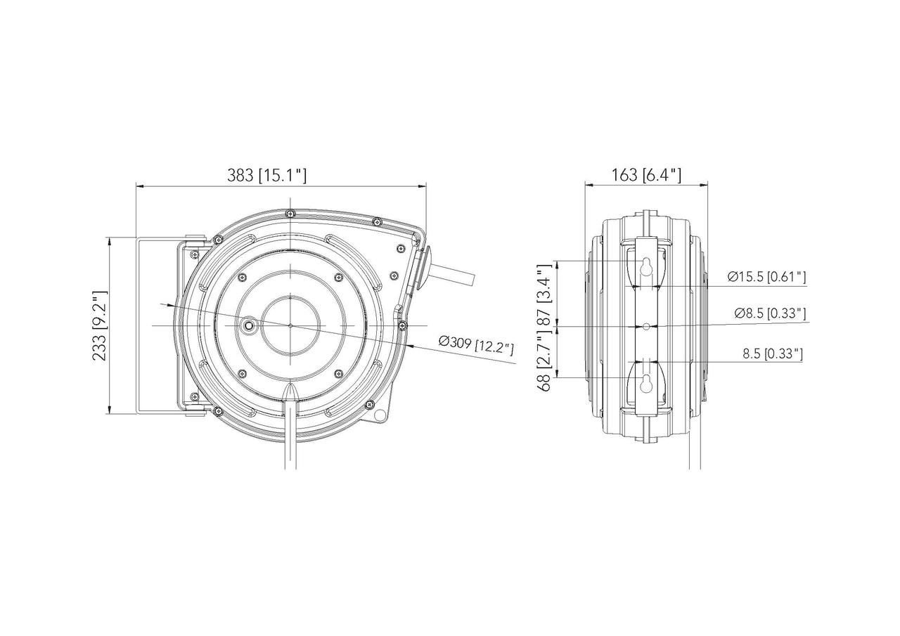 KraftWell KRW1731EW Катушка-удлинитель электрическая, 15 м., 220 В. - фото 2 - id-p163948131