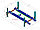 KraftWell KRW4WA_blue Подъемник четырехстоечный г/п 4000 кг. платформы для сход-развала, фото 2