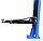 KraftWell KRW4.2MA_blue Подъемник двухстоечный г/п 4200 кг. электрогидравлический с развернутыми каретками, фото 3