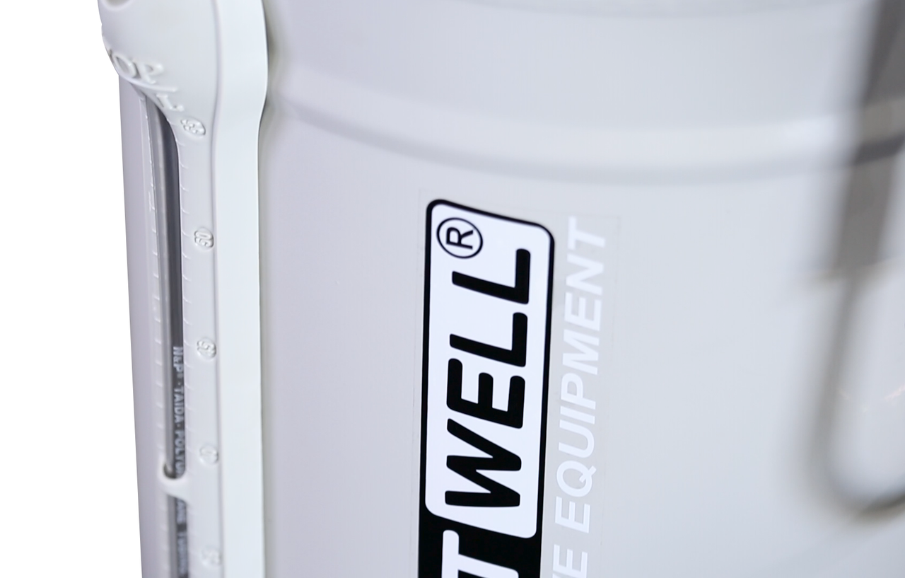 KraftWell KRW1832.80 Установка для слива и откачки масла/антифриза с круглой подъемной ванной, мобильная - фото 4 - id-p163948554