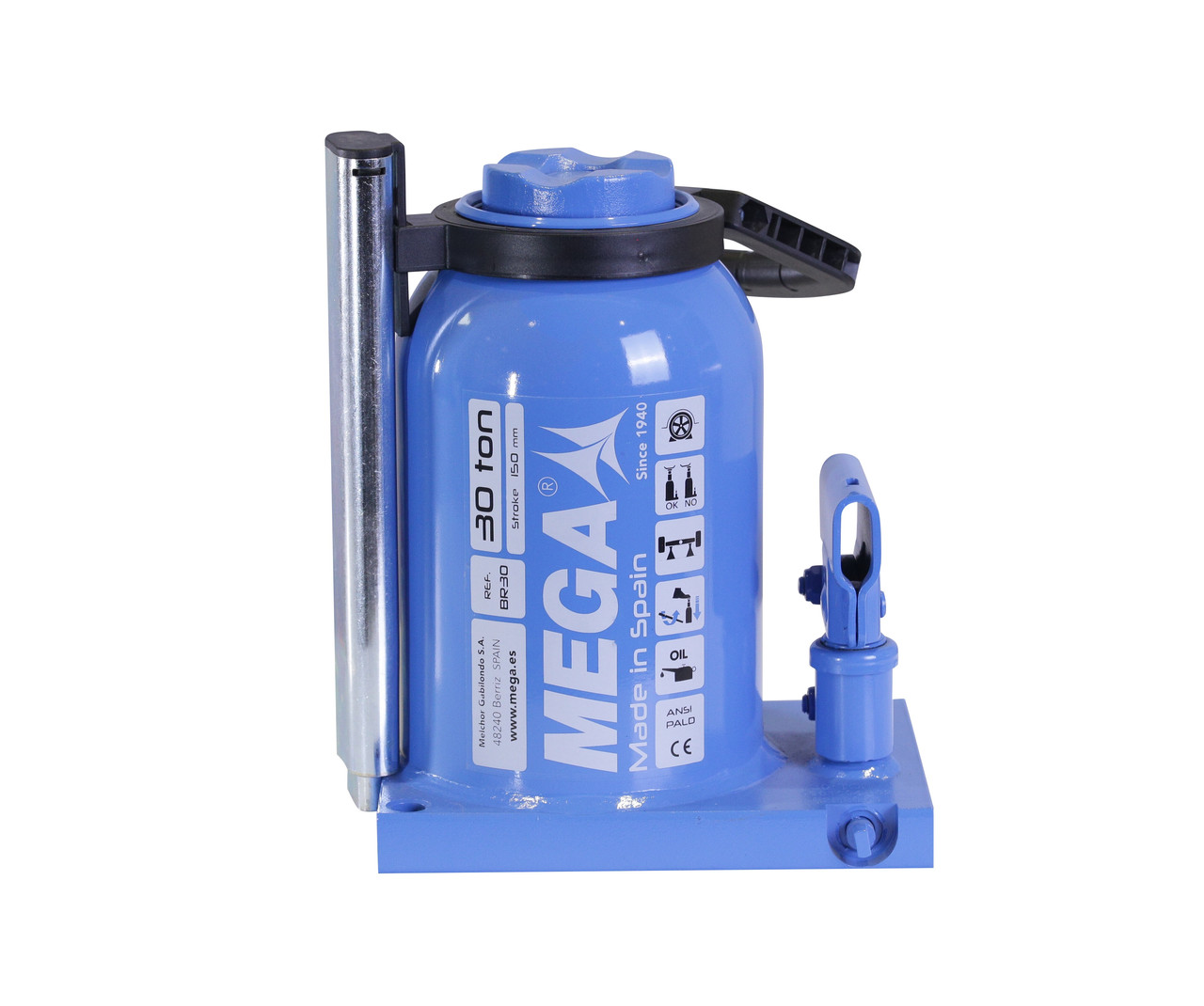 MEGA BR30 Домкрат бутылочный г/п 30000 кг. - фото 5 - id-p163948632