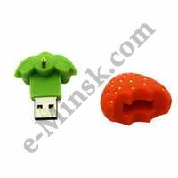 USB Flash (флешка) 16Gb Iconik RB-STRAW-16GB, Клубника