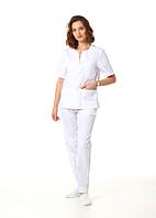 Медицинская женская блуза (цвет белый)