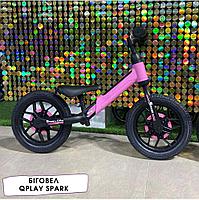 Беговел светящийся Qplay Spark Balance Bike розовый, фото 2
