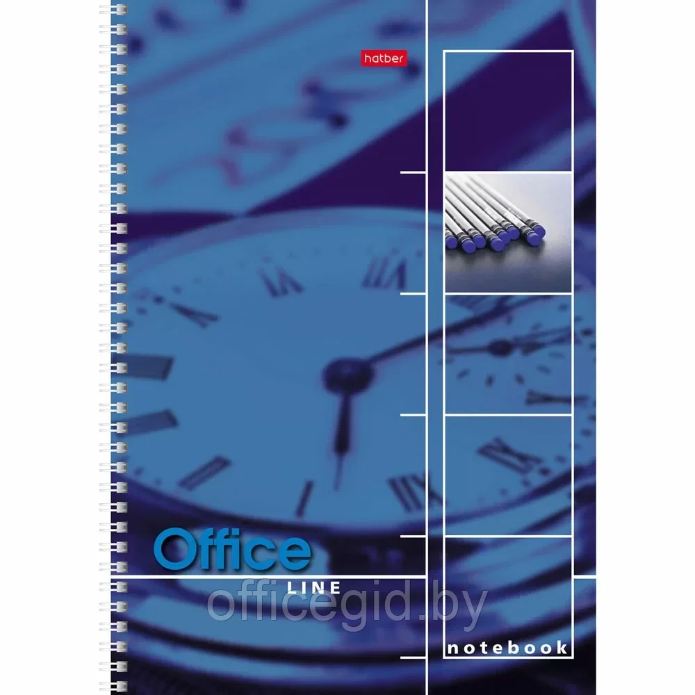 Тетрадь "Office Line", А4, 80 листов, клетка, ассорти