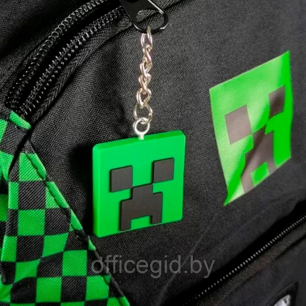 Рюкзак молодежный "Minecraft", черный, зеленый - фото 2 - id-p203608803