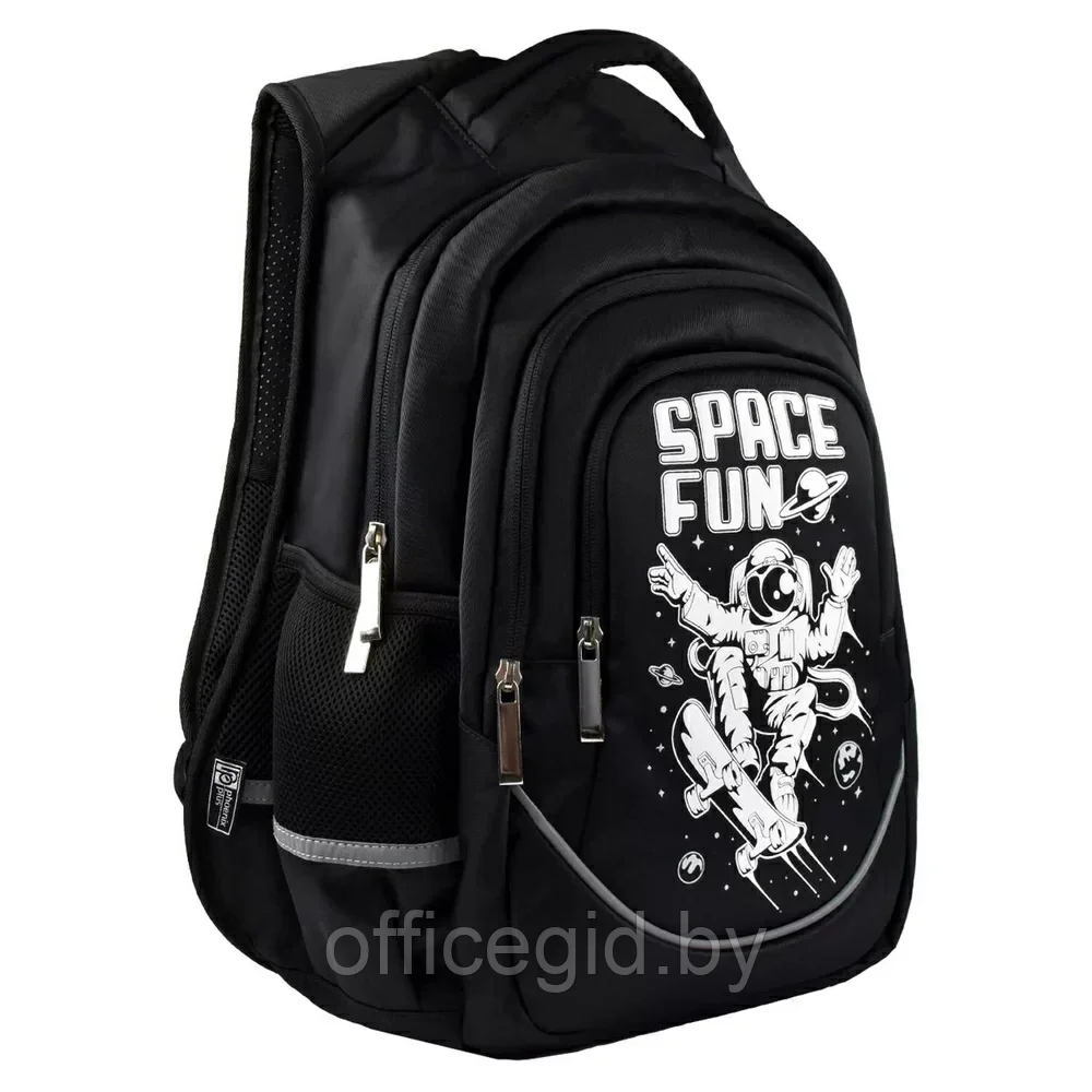 Рюкзак школьный "Черный космос", черный - фото 2 - id-p203608806