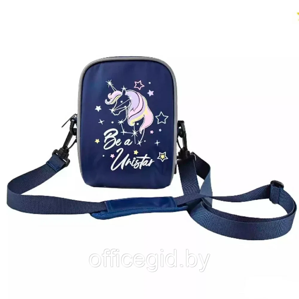 Рюкзак школьный "Единорог", темно-синий - фото 3 - id-p203608809