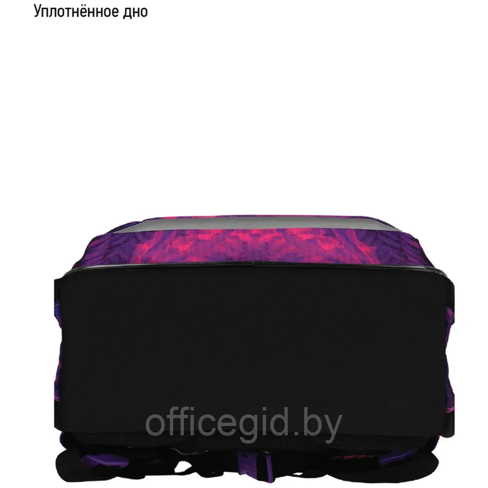 Рюкзак школьный "Flora neon", черный, фиолетовый - фото 6 - id-p203608815