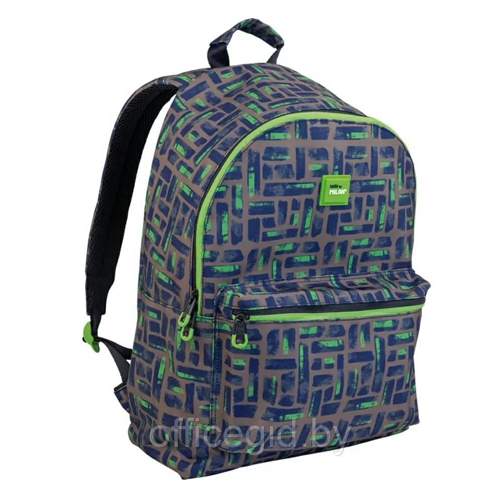 Рюкзак молодежный "Maze", коричневый, зеленый - фото 1 - id-p203608820