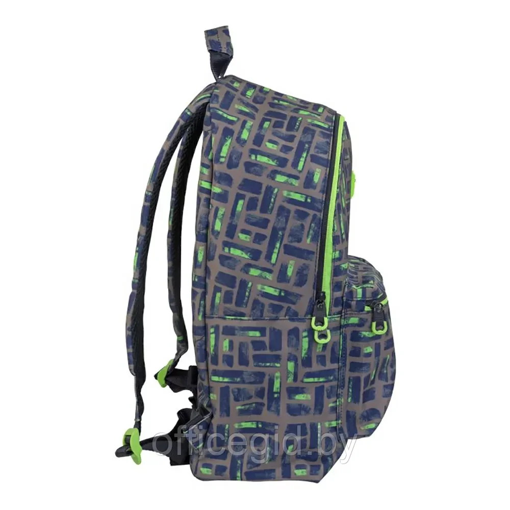 Рюкзак молодежный "Maze", коричневый, зеленый - фото 5 - id-p203608820