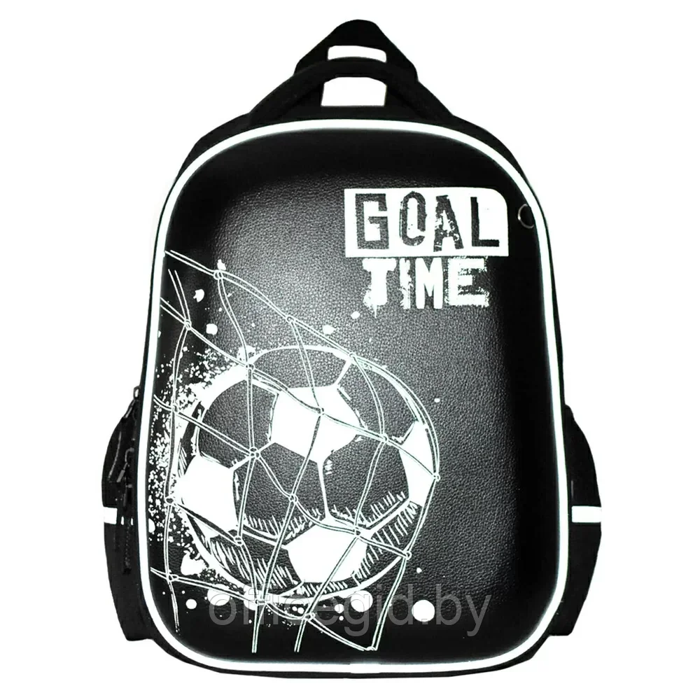 Рюкзак школьный "Футбол", черный - фото 3 - id-p203608826